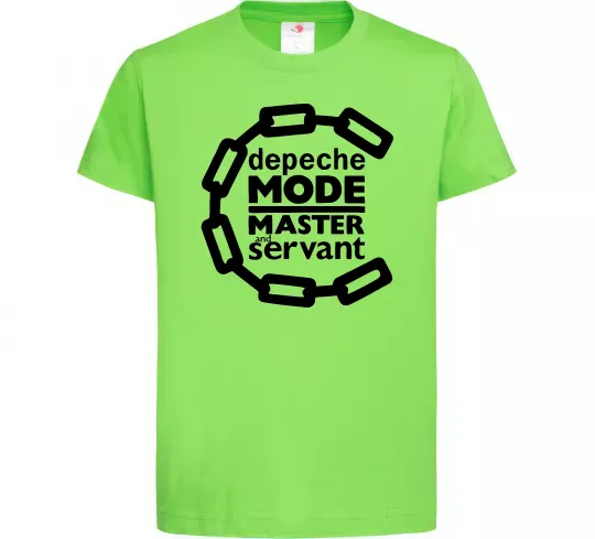 Детская футболка Depeche Mode Master and servant Лаймовый фото
