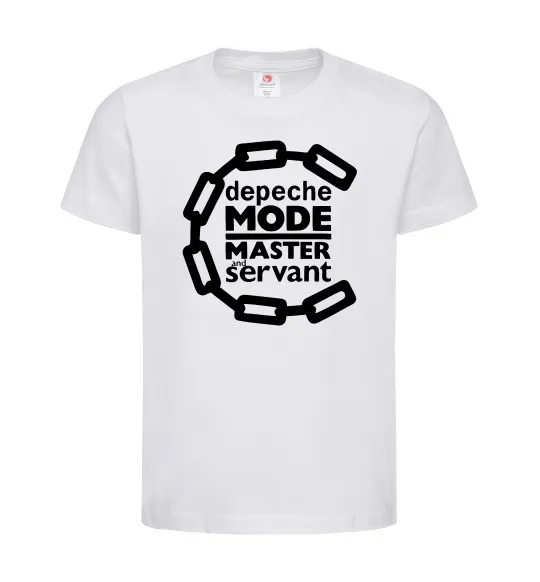 Детская футболка Depeche Mode Master and servant Белый фото