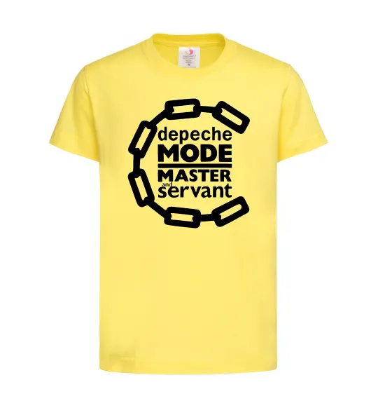 Детская футболка Depeche Mode Master and servant Лимонный фото