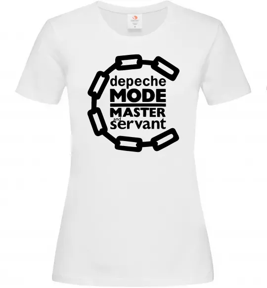 Жіноча футболка Depeche Mode Master and servant Білий фото