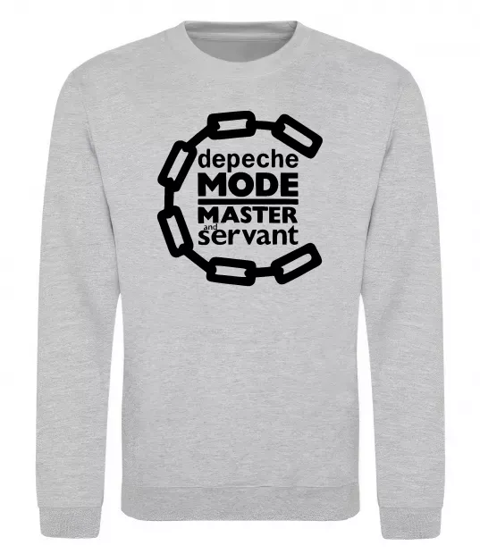 Світшот Depeche Mode Master and servant Сірий меланж фото