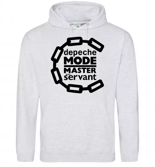 Мужская толстовка (худи) Depeche Mode Master and servant Серый меланж фото
