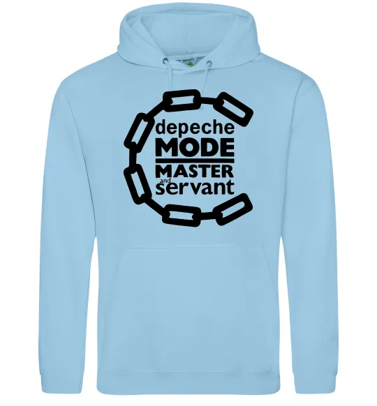 Женская толстовка (худи) Depeche Mode Master and servant Голубой фото