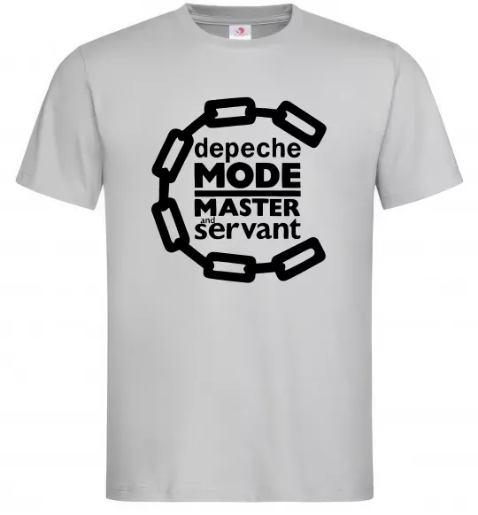 Мужская футболка Depeche Mode Master and servant Серый фото