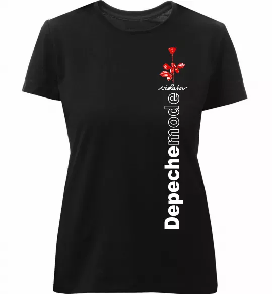 Женская премиум футболка Depeche Mode Violator Черный фото