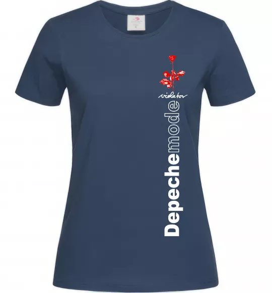 Женская футболка Depeche Mode Violator Темно-синий фото