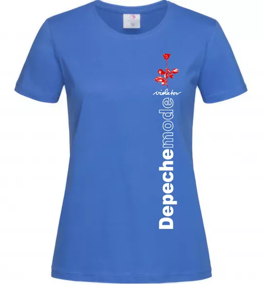 Женская футболка Depeche Mode Violator Ярко-синий фото