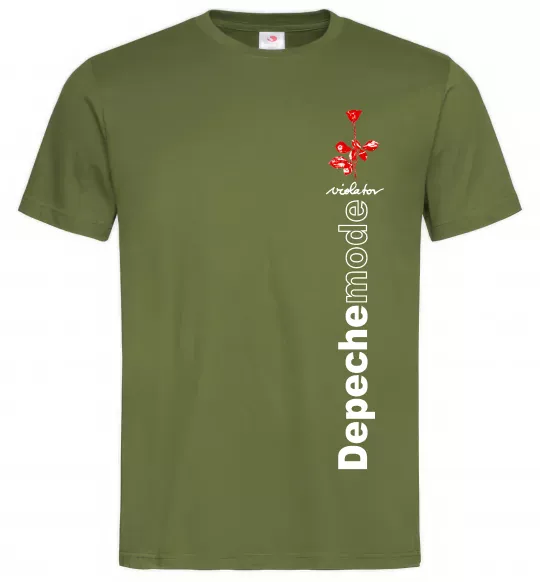Мужская футболка Depeche Mode Violator Оливковый фото