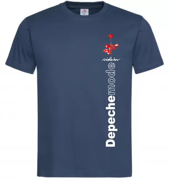 Мужская футболка Depeche Mode Violator Темно-синий фото