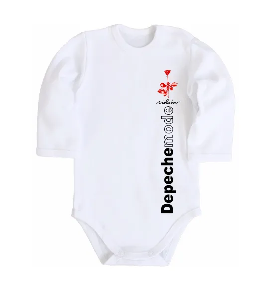 Дитячий бодік Depeche Mode Violator Білий фото