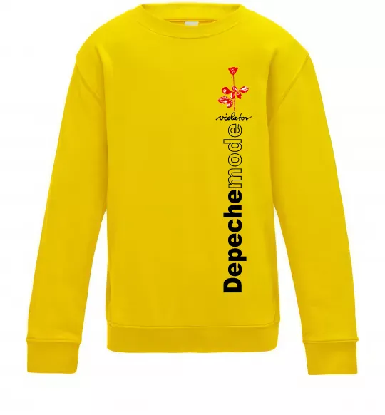 Детский Свитшот Depeche Mode Violator Солнечно желтый фото
