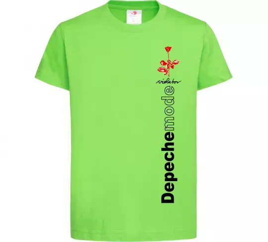 Детская футболка Depeche Mode Violator Лаймовый фото