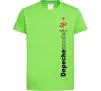 Детская футболка Depeche Mode Violator Лаймовый фото