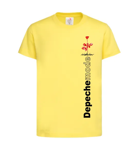 Детская футболка Depeche Mode Violator Лимонный фото