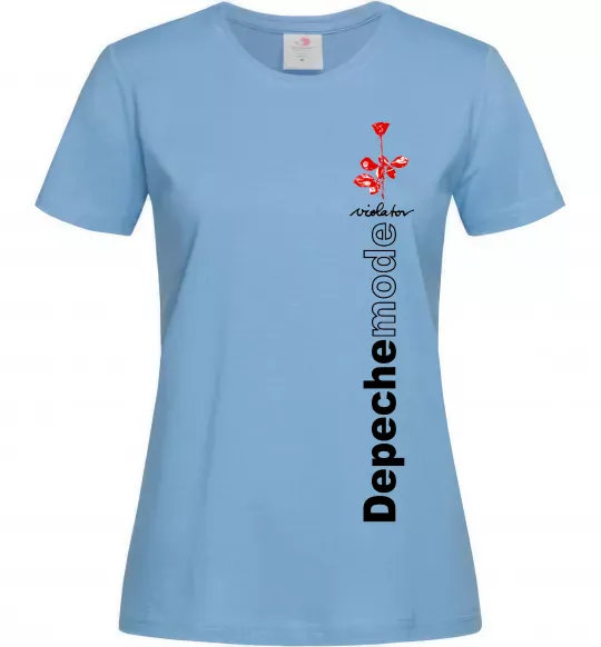 Женская футболка Depeche Mode Violator Голубой фото