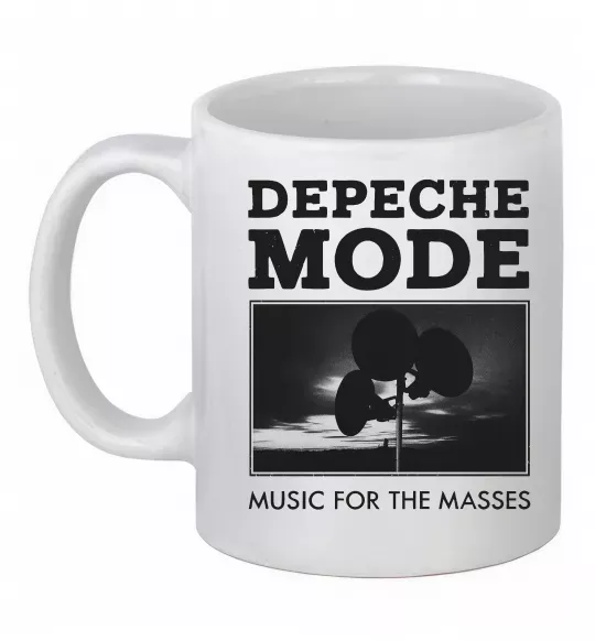 Чашка керамічна Music for the masses Білий фото