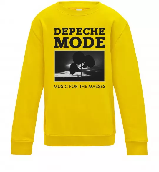Детский Свитшот Music for the masses Солнечно желтый фото