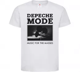Детская футболка Music for the masses Белый фото