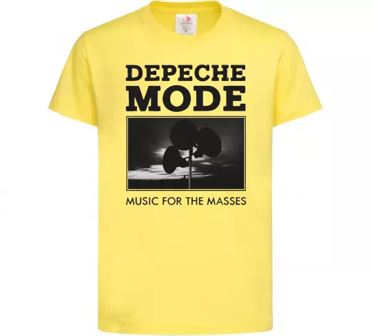 Дитяча футболка Music for the masses Лимонний фото