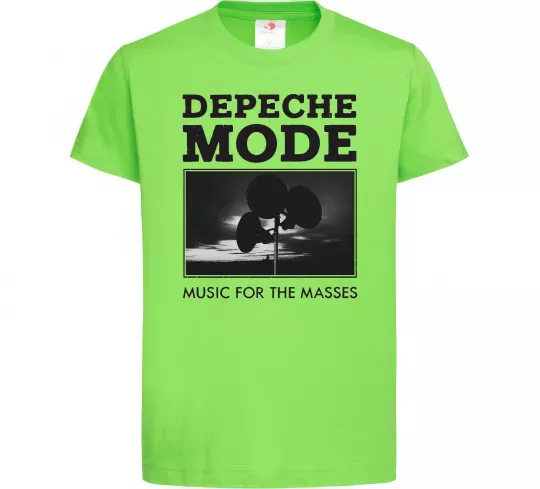 Дитяча футболка Music for the masses Лаймовий фото