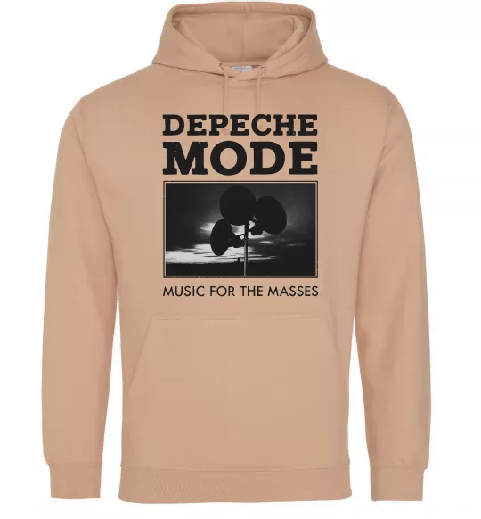 Женская толстовка (худи) Music for the masses Песочный фото