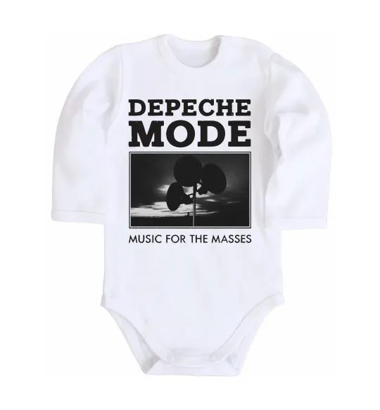 Дитячий бодік Music for the masses Білий фото