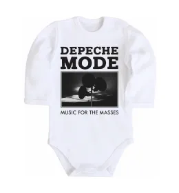 Детский боди Music for the masses Белый фото