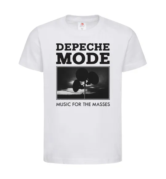 Дитяча футболка Music for the masses Білий фото