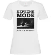 Женская футболка Music for the masses Белый фото