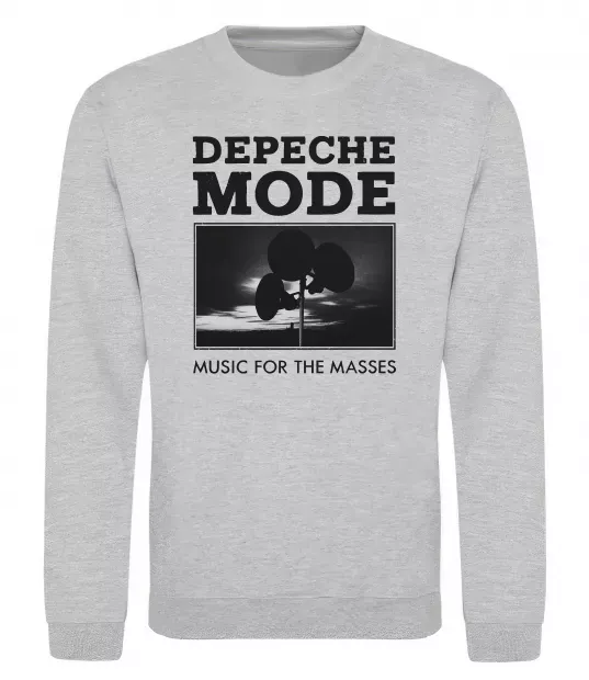 Світшот Music for the masses Сірий меланж фото