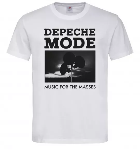 Мужская футболка Music for the masses Белый фото