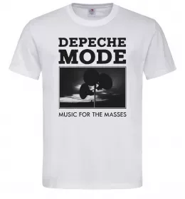Мужская футболка Music for the masses Белый фото