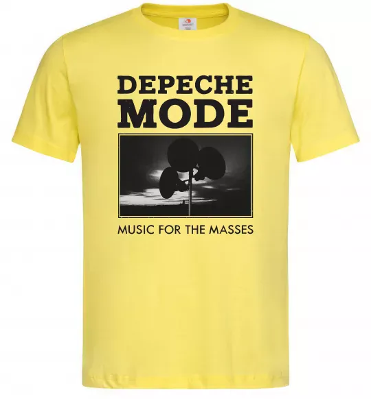 Мужская футболка Music for the masses Лимонный фото