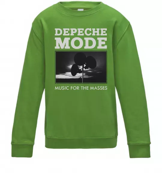 Детский Свитшот Music for the masses Лаймовый фото