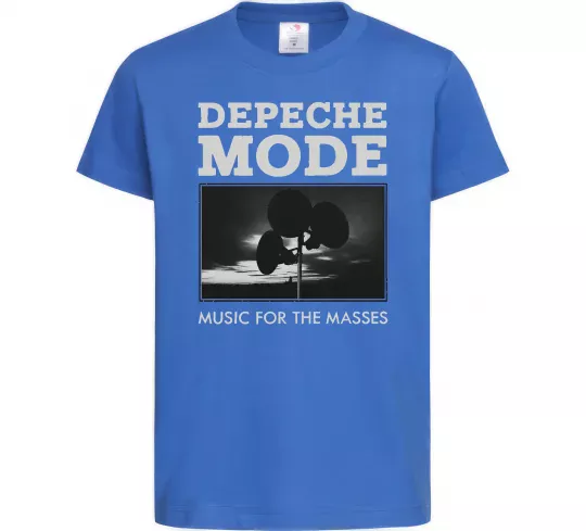 Дитяча футболка Music for the masses Яскраво-синій фото