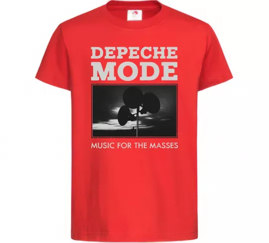 Дитяча футболка Music for the masses Червоний фото