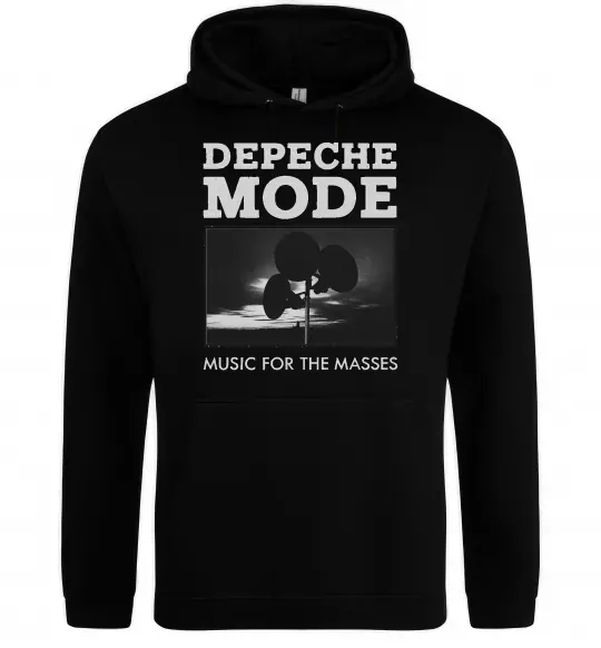 Мужская толстовка (худи) Music for the masses Черный фото