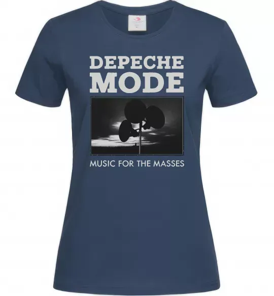 Женская футболка Music for the masses Темно-синий фото