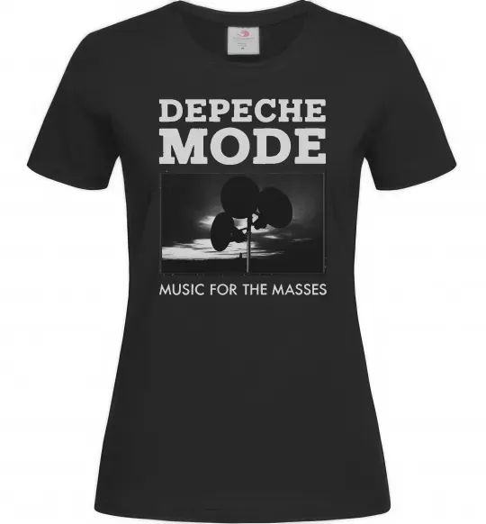 Женская футболка Music for the masses Черный фото