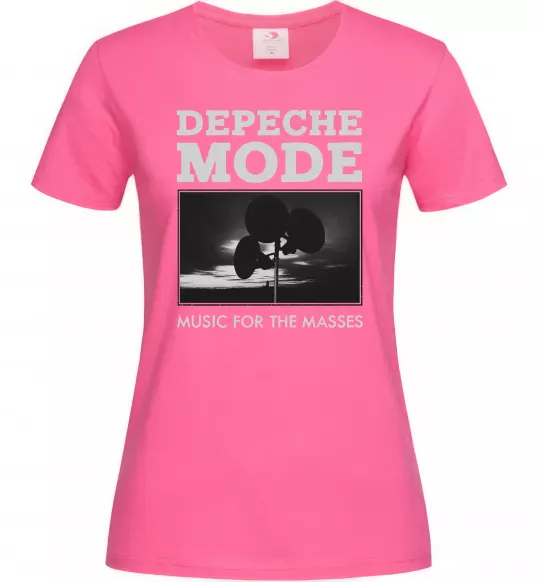 Женская футболка Music for the masses Ярко-розовый фото