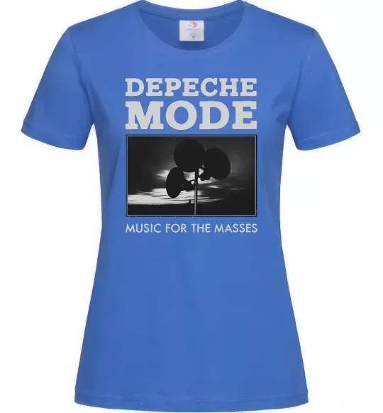 Женская футболка Music for the masses Ярко-синий фото