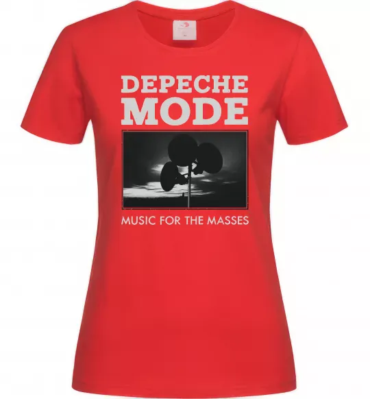 Женская футболка Music for the masses Красный фото