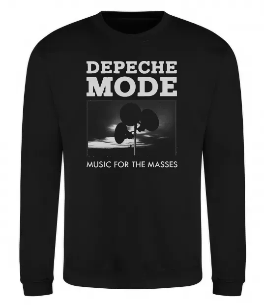 Світшот Music for the masses Чорний фото