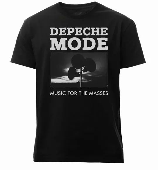 Чоловіча преміум футболка Music for the masses Чорний фото