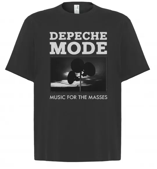 Футболка Оверсайз Music for the masses Чорний фото