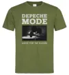 Мужская футболка Music for the masses Оливковый фото