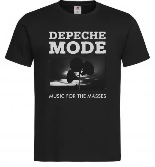 Мужская футболка Music for the masses Черный фото