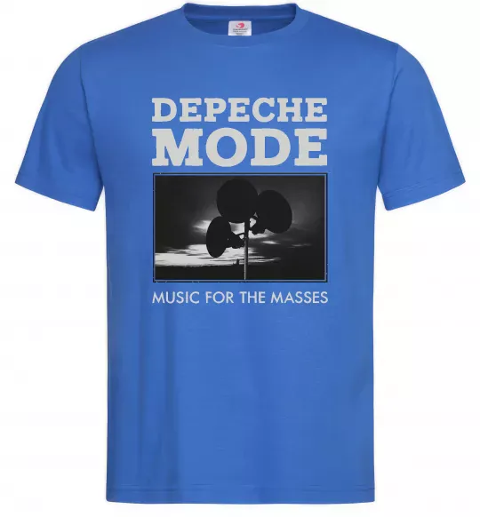Мужская футболка Music for the masses Ярко-синий фото