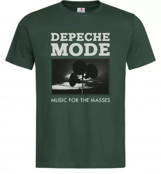 Мужская футболка Music for the masses Темно-зеленый фото