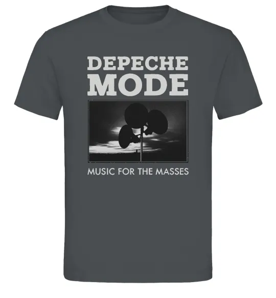 Мужская футболка Music for the masses Графит фото